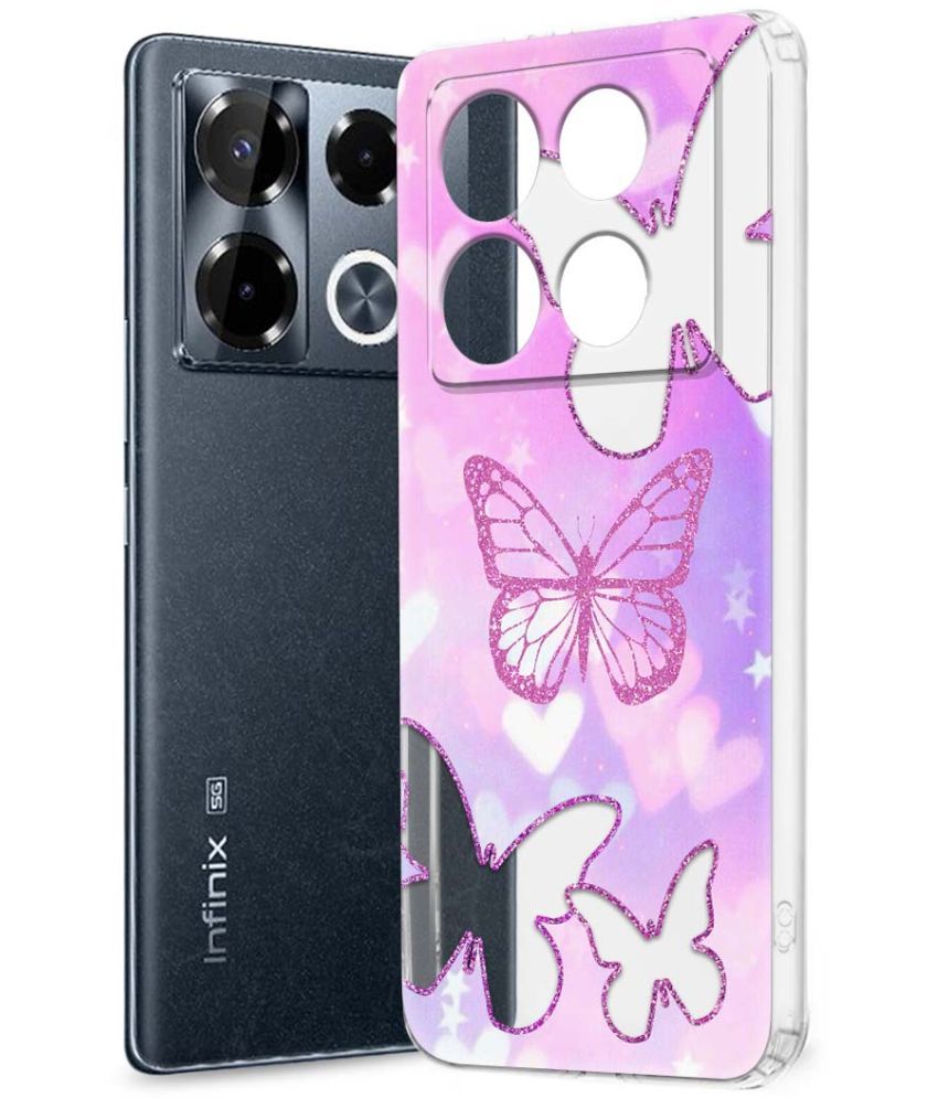     			Fashionury Multicolor Printed Back Cover Silicon Compatible For Infinix Note 40 pro plus 5G ( Pack of 1 )