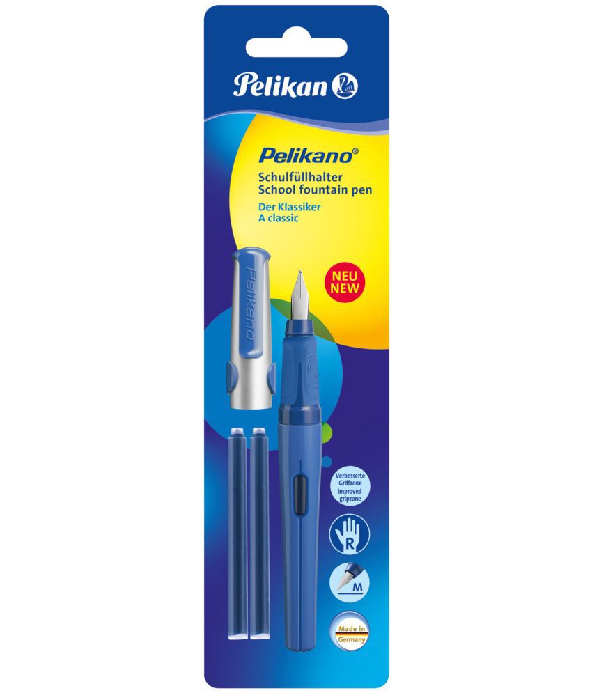    			Pelikan Pelikano Fountain Pen P480, M, Blue,Blister