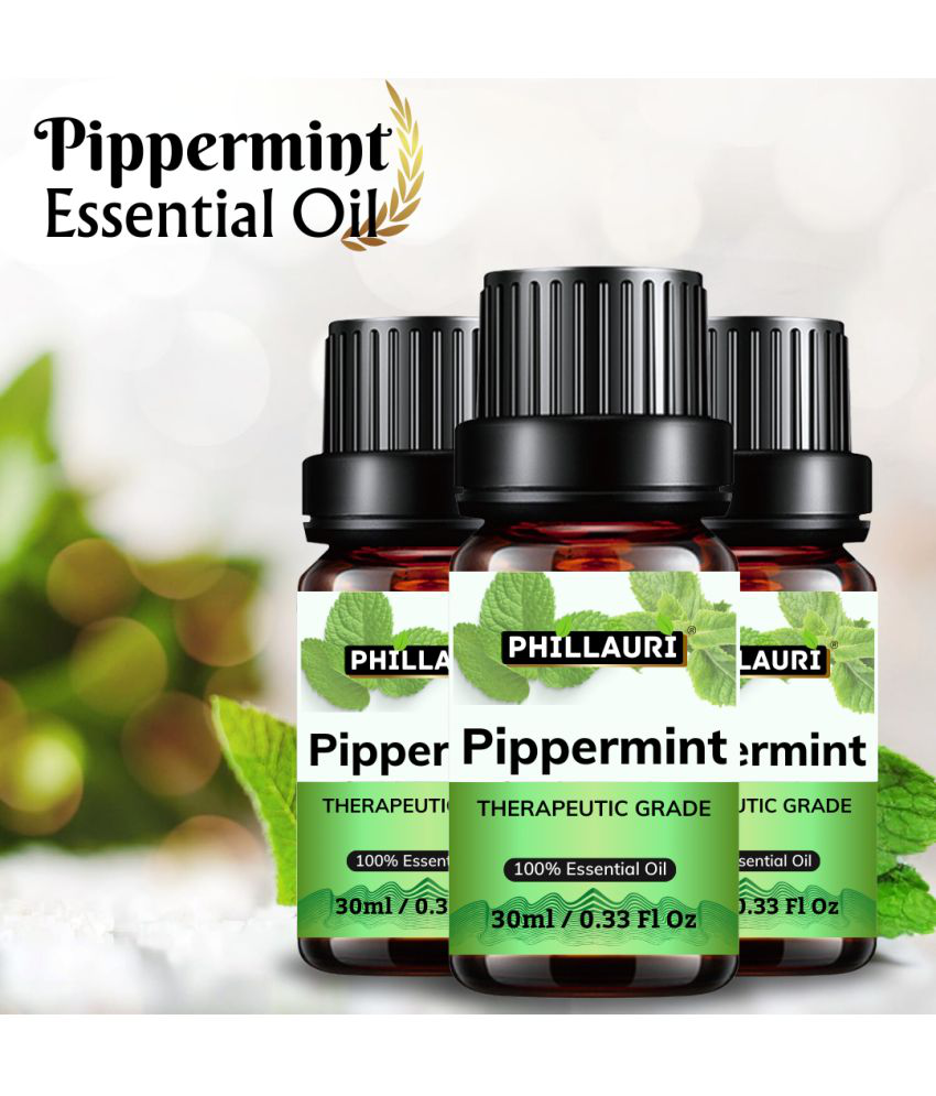     			Phillauri Peppermint Others Essential Oil Fruity With Dropper 90 mL ( Pack of 3 )