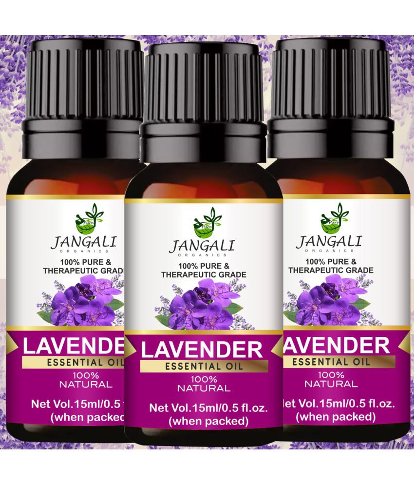     			Pure Jangali Organics Lavender Essential Oil 45 mL ( Pack of 3 )