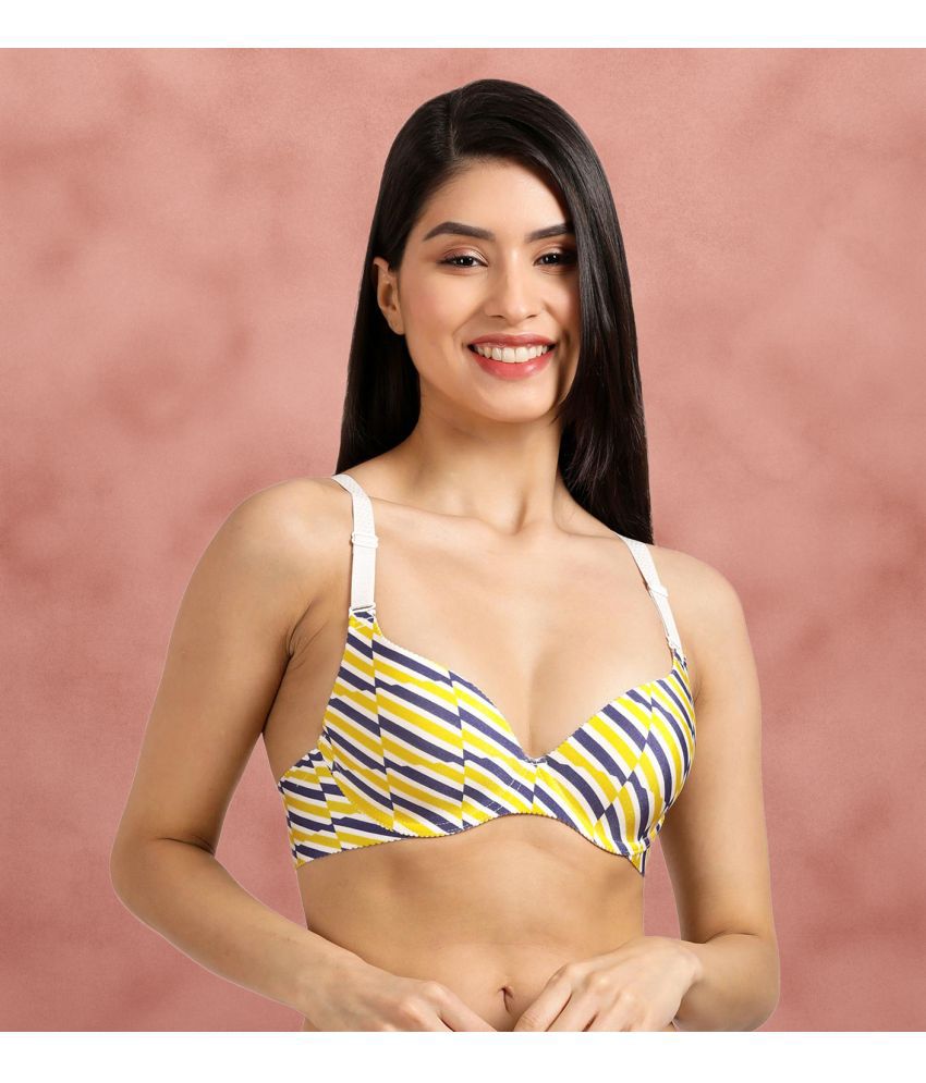     			Shyaway Yellow Cotton Lightly Padded Women's Everyday Bra ( Pack of 1 )