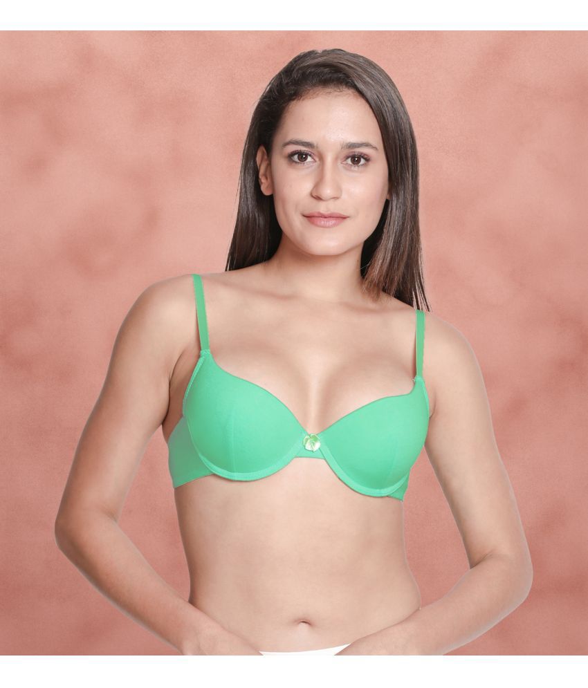     			Susie Green Cotton Blend Lightly Padded Women's Push Up Bra ( Pack of 1 )