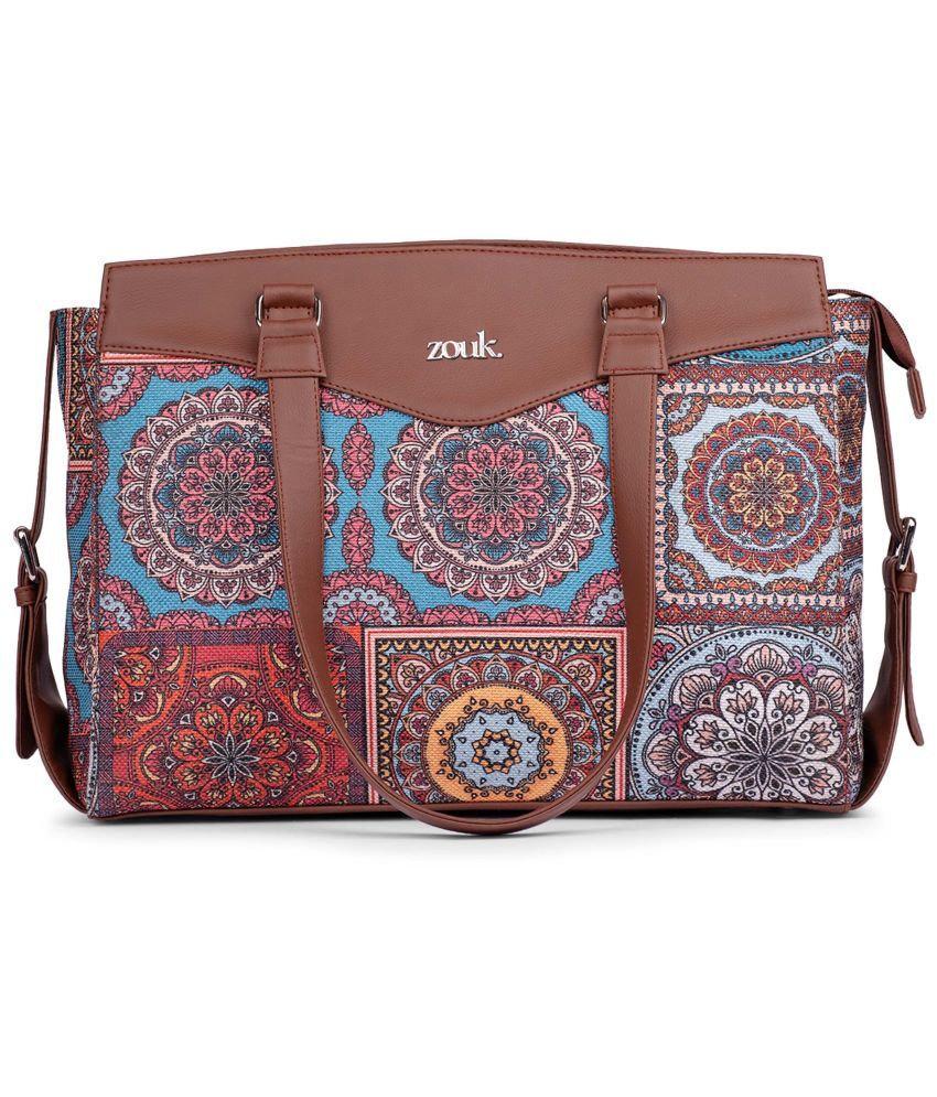     			Zouk Multicolor Jute Shoulder Bag