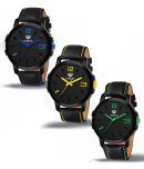 Lorenz Black PU Analog Men's Watch