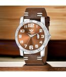 Lorenz Brown PU Analog Men's Watch