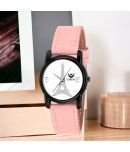 Lorenz Pink PU Analog Womens Watch