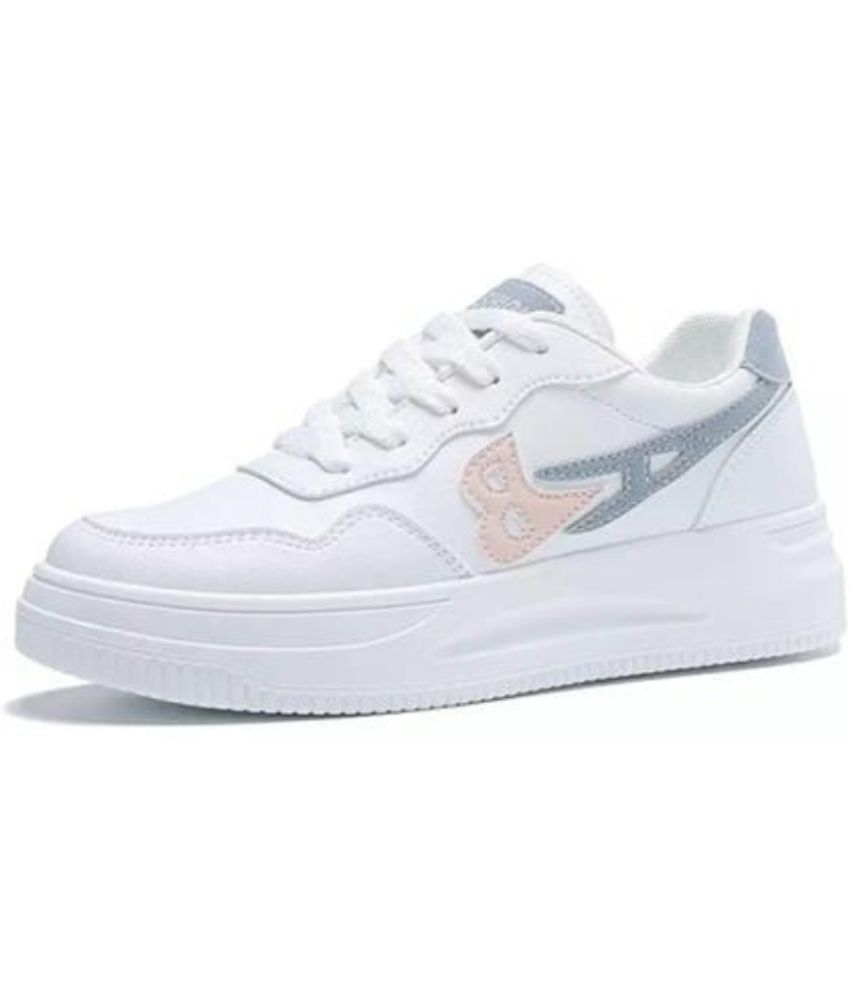     			ADRINT. White Women's Sneakers