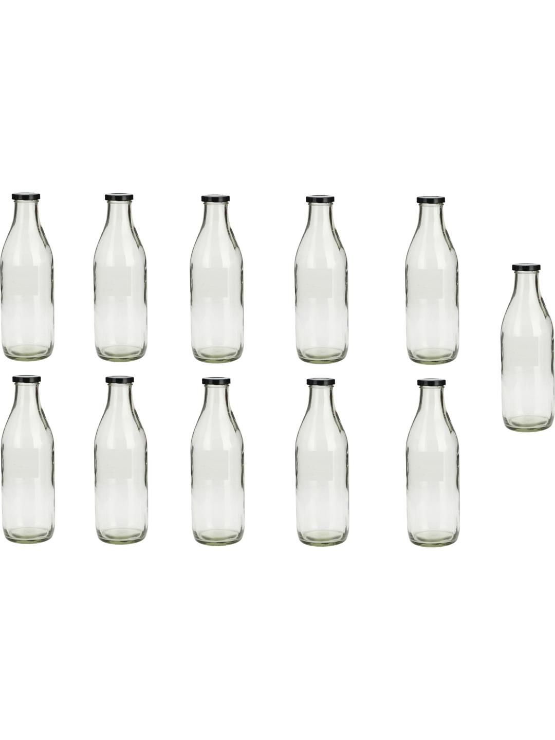     			AFAST Multipurpose Bottle Glass Transparent Utility Container ( Set of 11 )