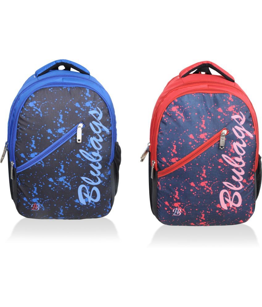     			Blubags Multi Color Polyester Backpack ( 36 Ltrs )