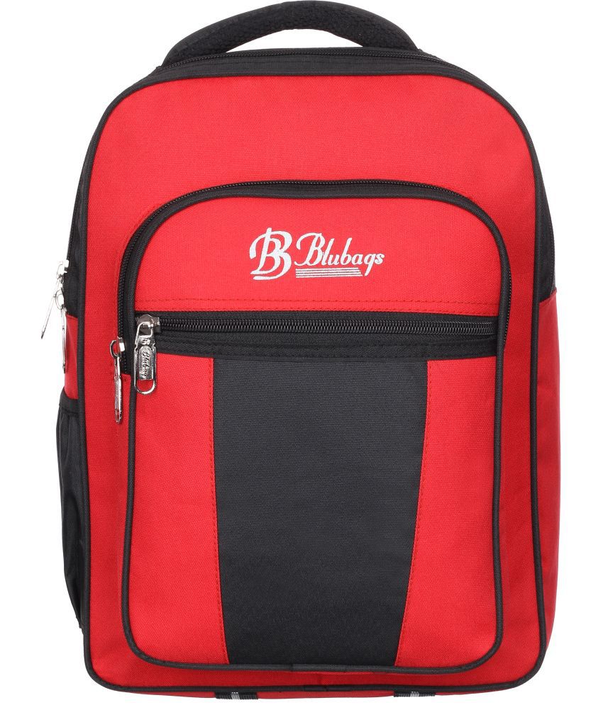     			Blubags Red Polyester Backpack ( 20 Ltrs )