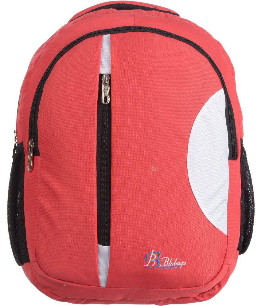     			Blubags Red Polyester Backpack ( 30 Ltrs )