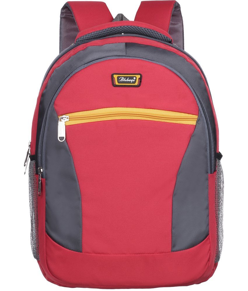     			Blubags Red Polyester Backpack ( 32 Ltrs )