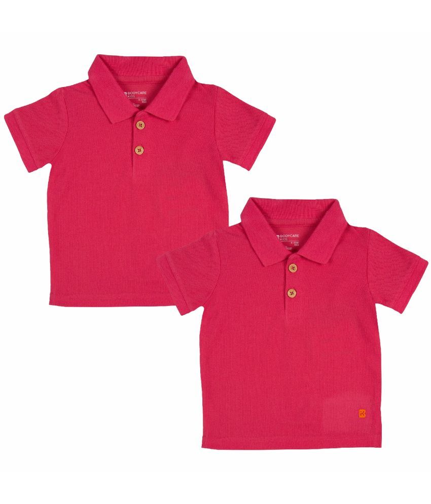     			Bodycare Pink Baby Boy Polo T-Shirt ( Pack of 2 )