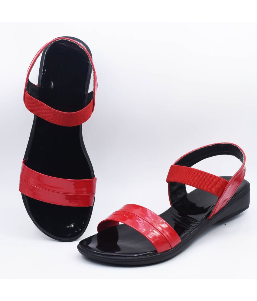     			HardForce Red Women's Sandal Heels