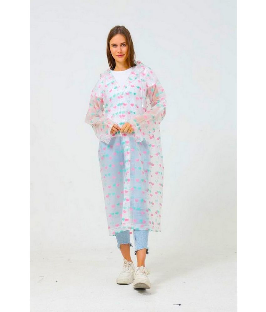     			Infispace Polyester Long Raincoat - Multi Color