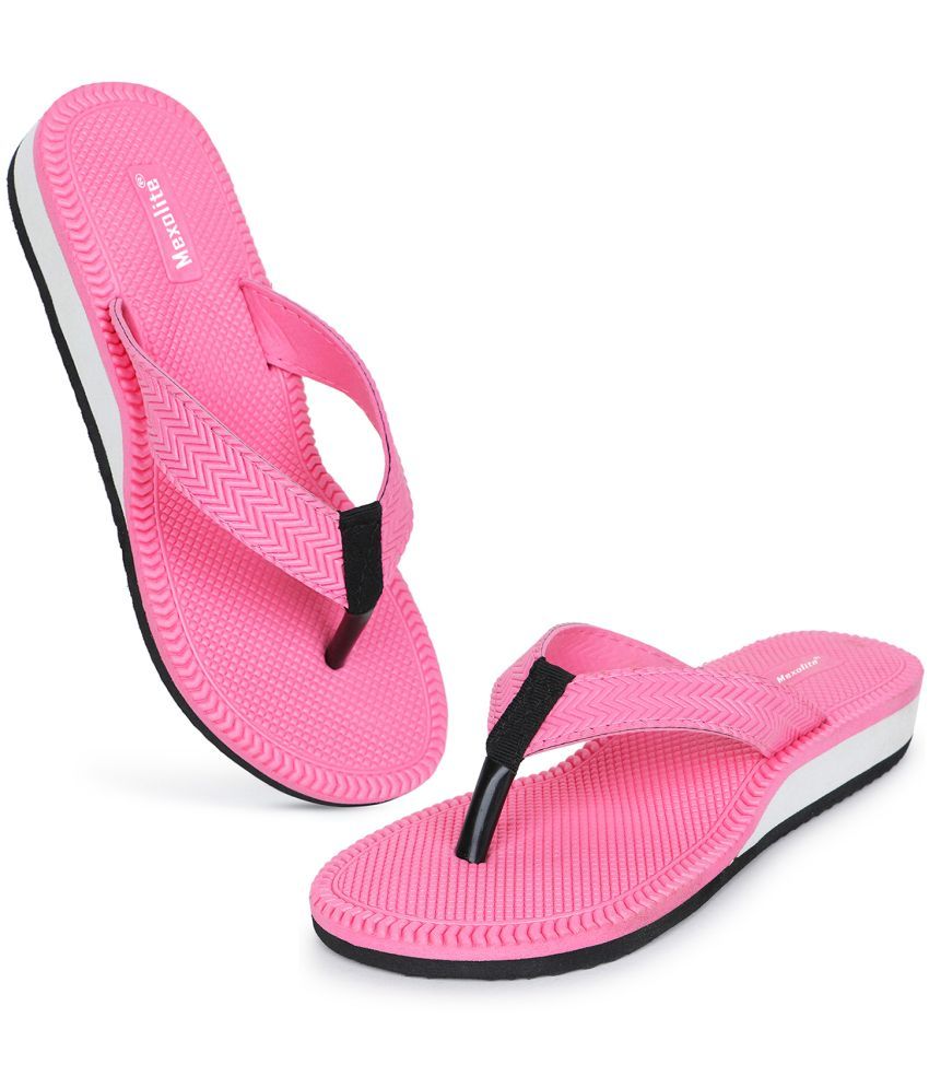     			Mexolite Pink Women's Thong Flip Flop