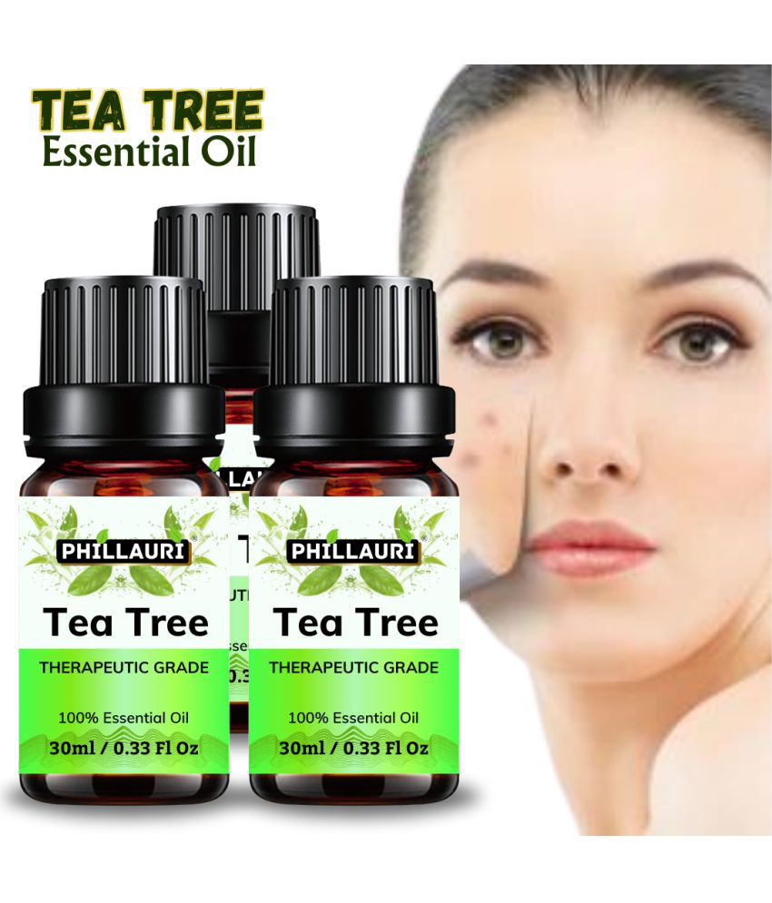     			Phillauri Tea Tree Others Essential Oil Floral With Dropper 3 mL ( Pack of 3 )