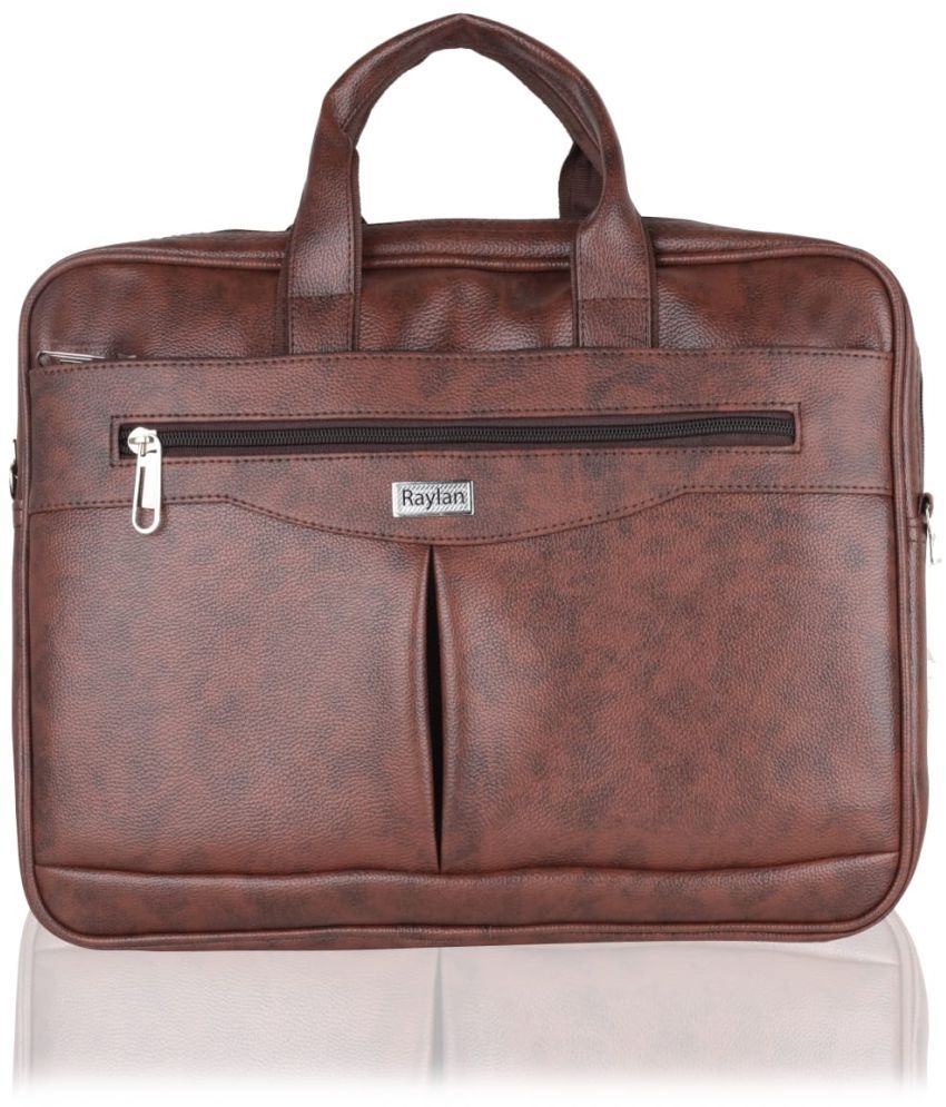     			Raylan Brown Solid Messenger Bag