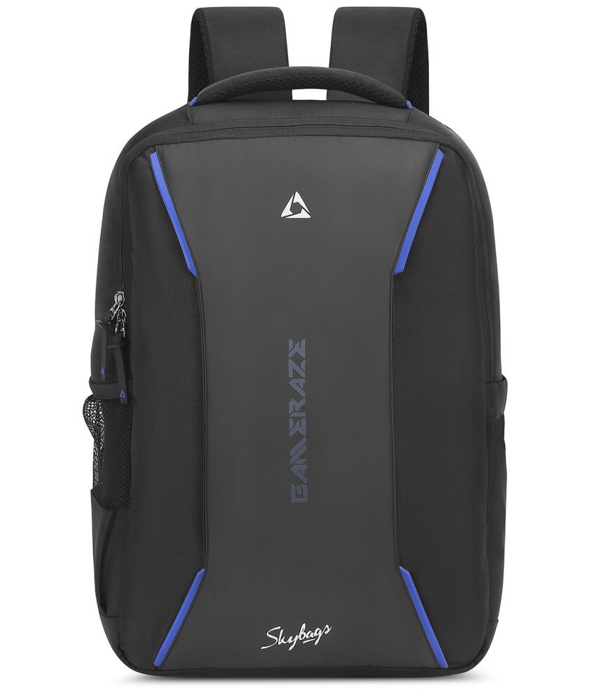     			Skybags Black Polyester Backpack ( 25 Ltrs )