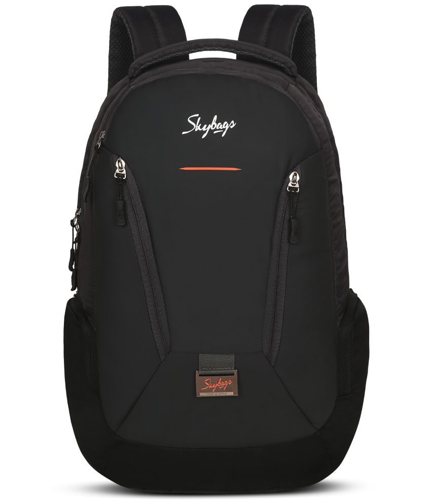     			Skybags Black Polyester Backpack ( 26 Ltrs )