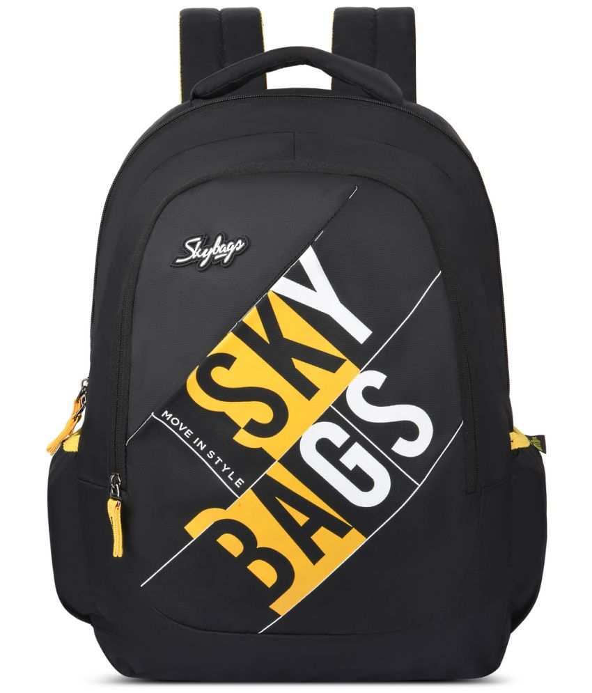     			Skybags Black Polyester Backpack ( 28 Ltrs )