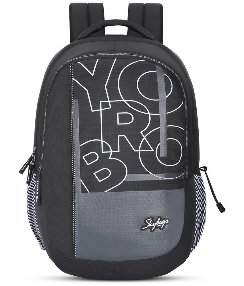     			Skybags Black Polyester Backpack ( 32 Ltrs )