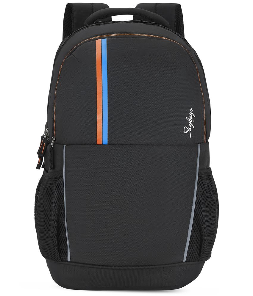     			Skybags Black Polyester Backpack ( 35 Ltrs )