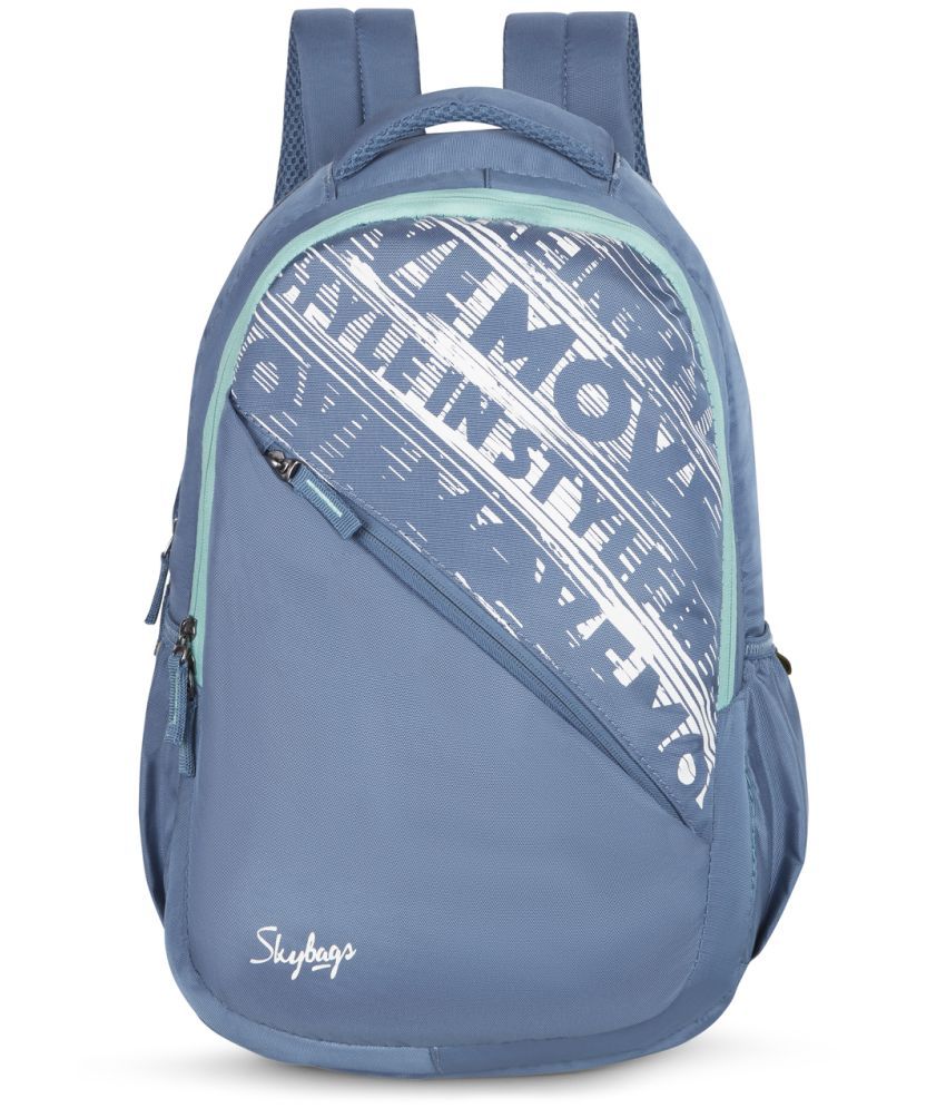     			Skybags Blue Polyester Backpack ( 22 Ltrs )