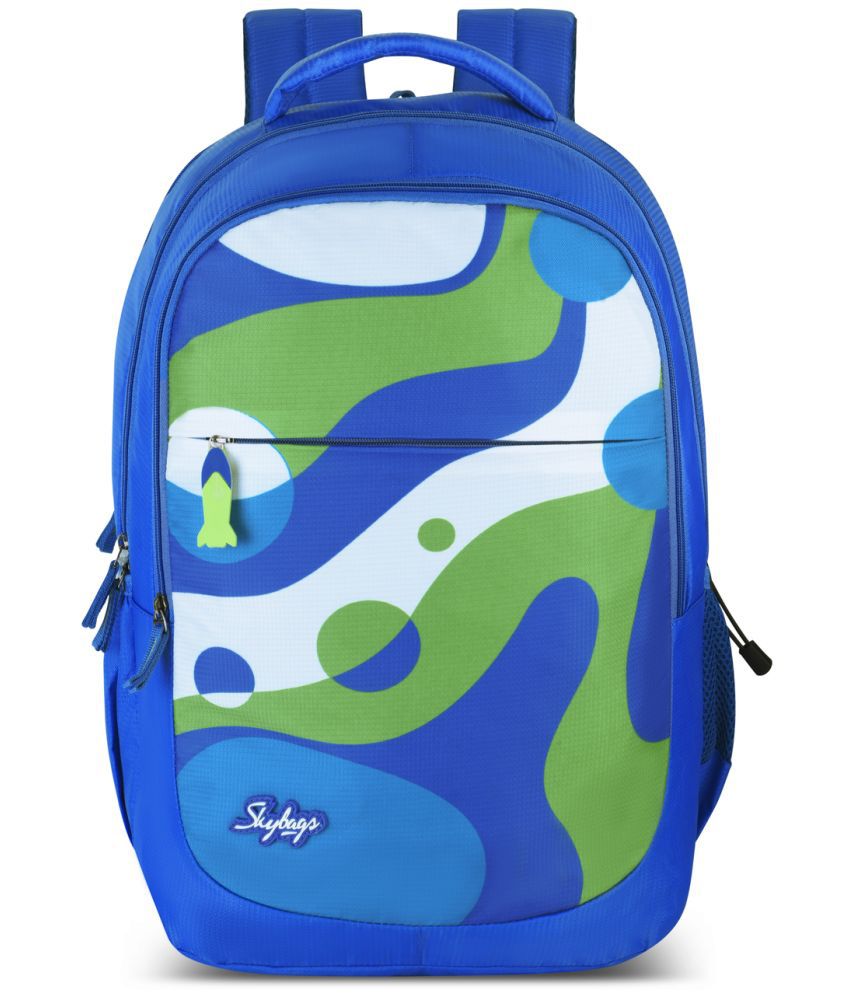     			Skybags Blue Polyester Backpack ( 30 Ltrs )