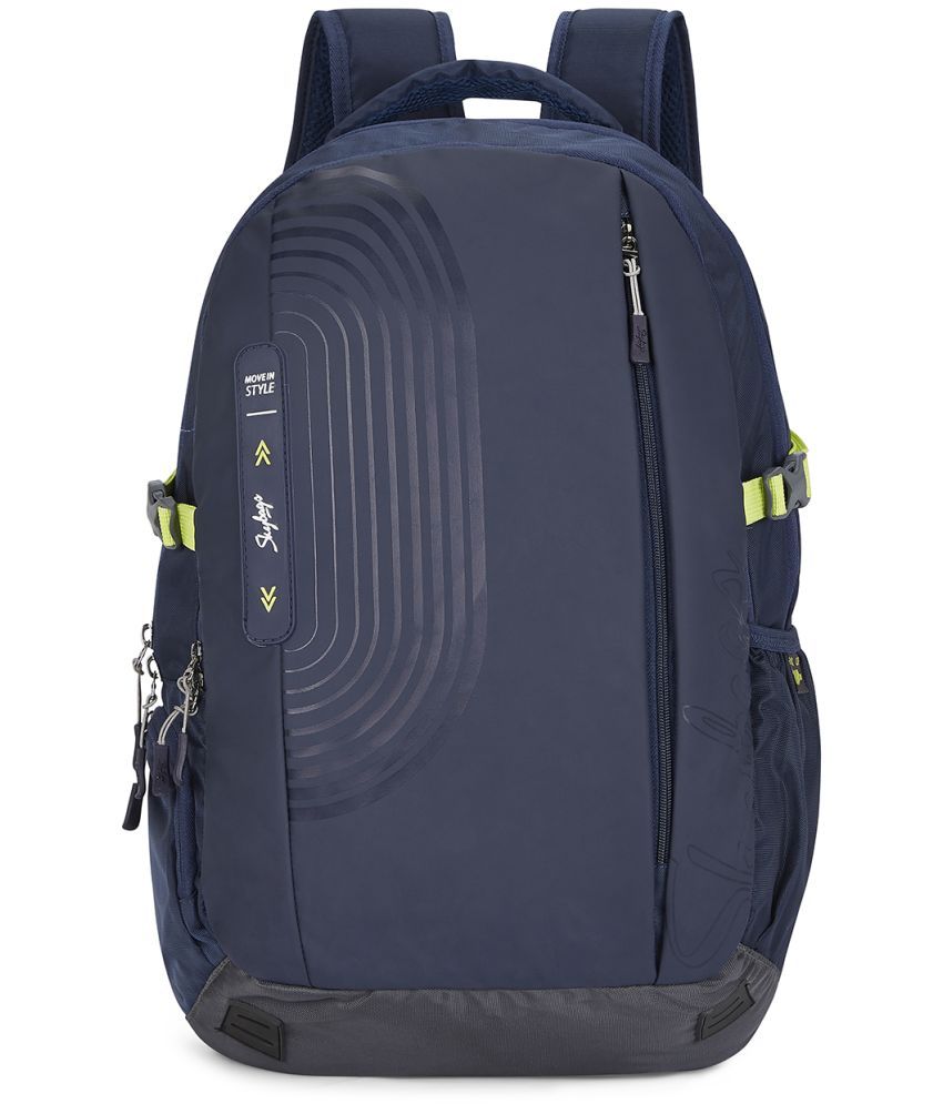     			Skybags Blue Polyester Backpack ( 35 Ltrs )