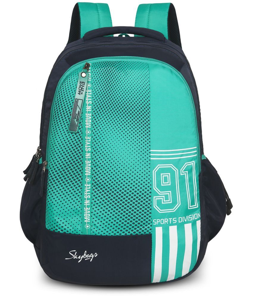     			Skybags Green Polyester Backpack ( 28 Ltrs )