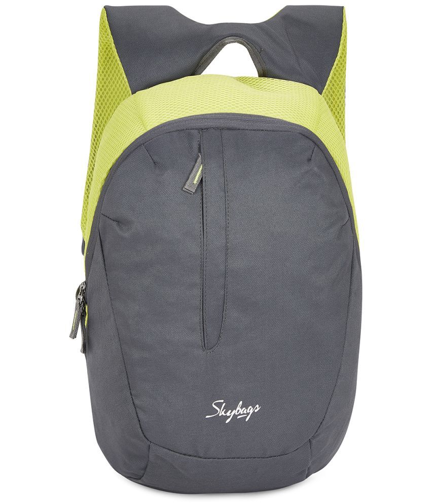     			Skybags Grey Polyester Backpack ( 15 Ltrs )