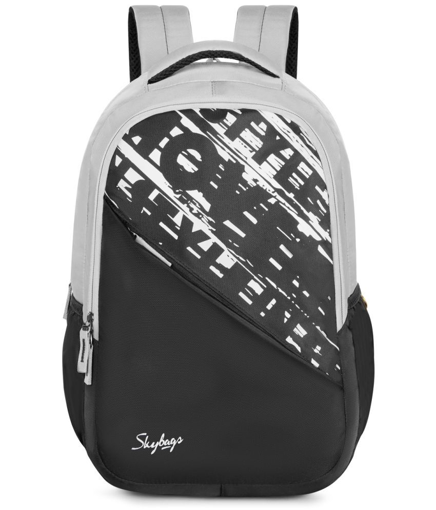     			Skybags Grey Polyester Backpack ( 22 Ltrs )