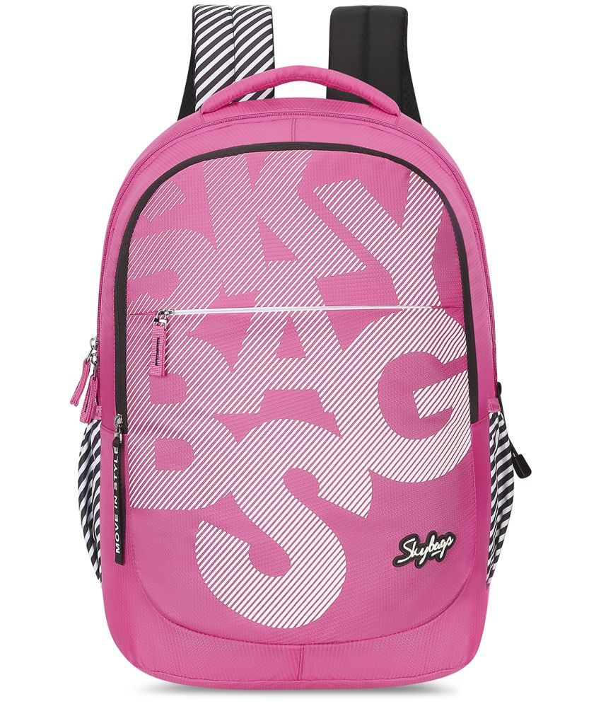     			Skybags Pink Polyester Backpack ( 32 Ltrs )