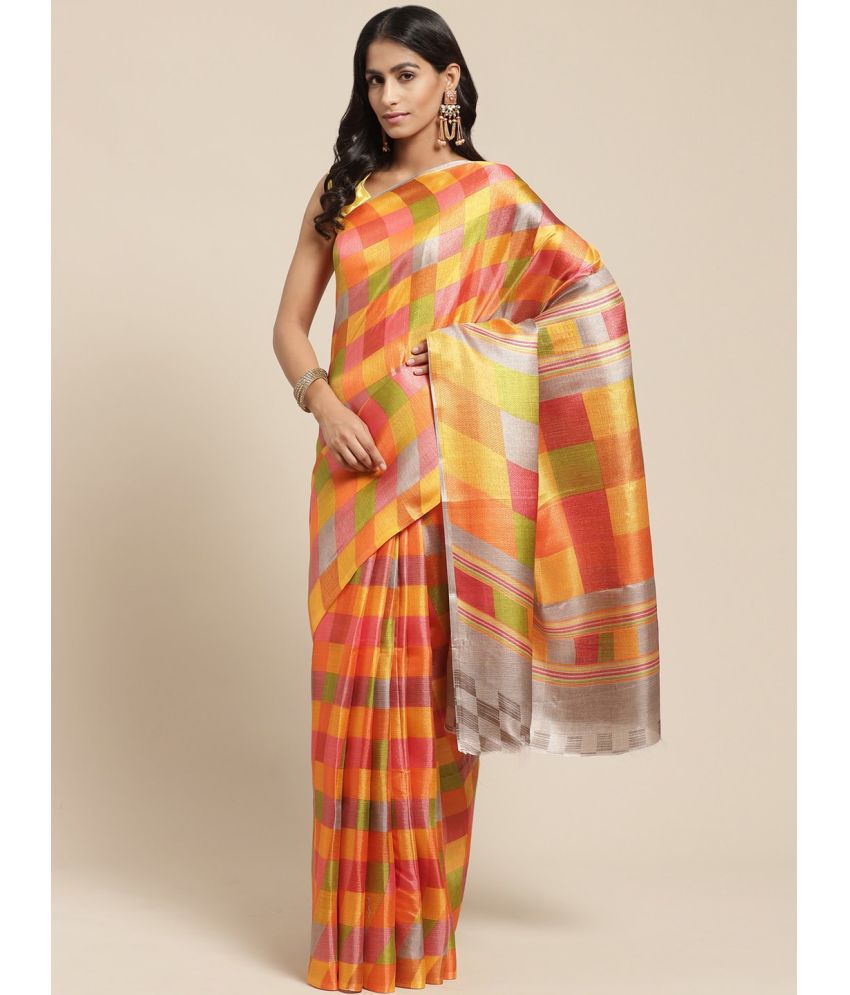     			Vaamsi Art Silk Printed Saree With Blouse Piece - Multicolor1 ( Pack of 1 )
