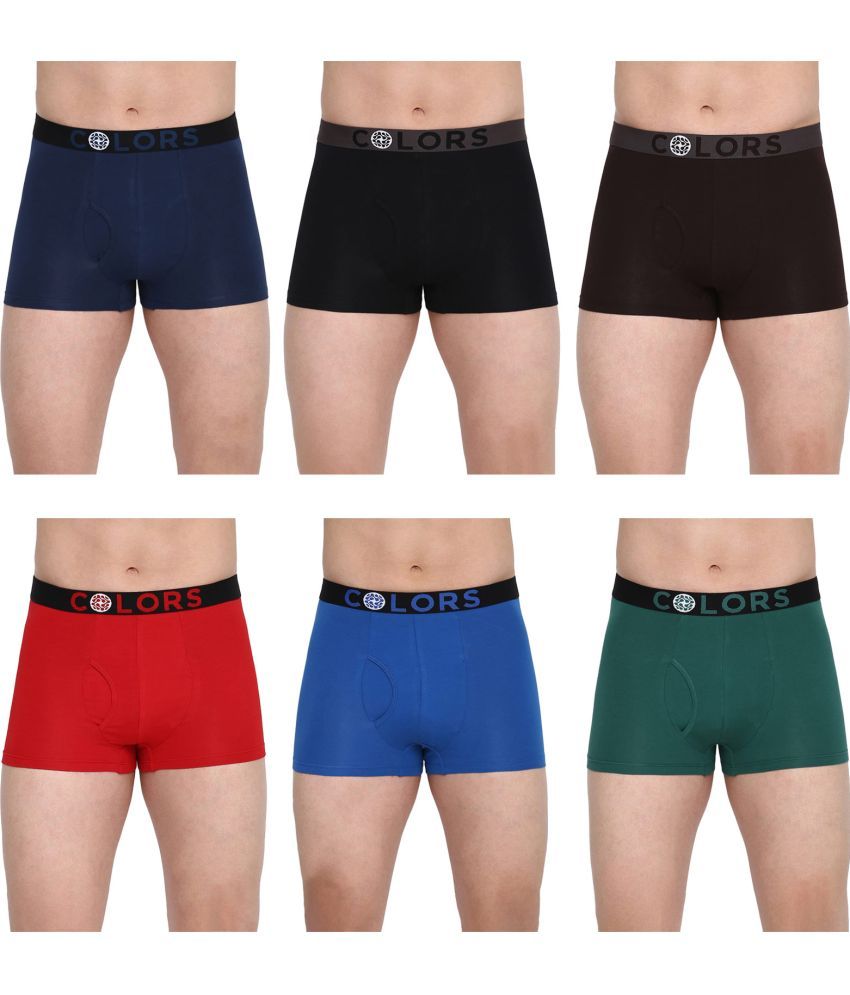     			COLORS by Rupa Frontline Multicolor Cotton Men's Trunks ( Pack of 6 )