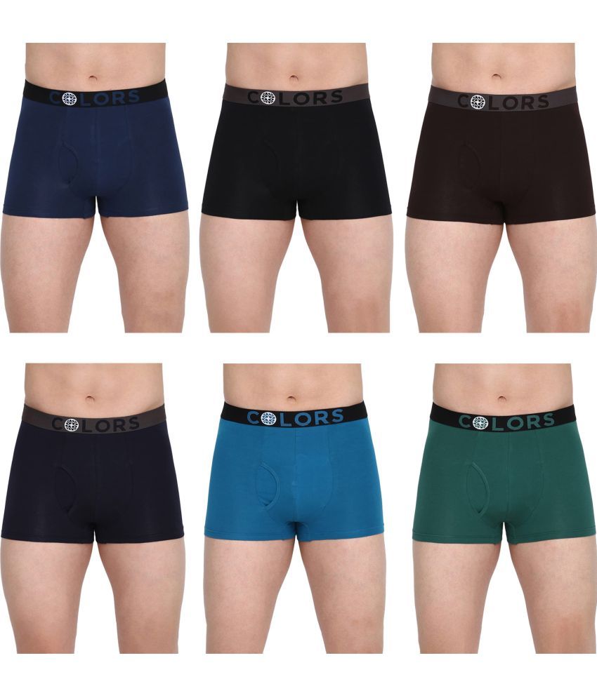     			COLORS by Rupa Frontline Multicolor Cotton Men's Trunks ( Pack of 6 )