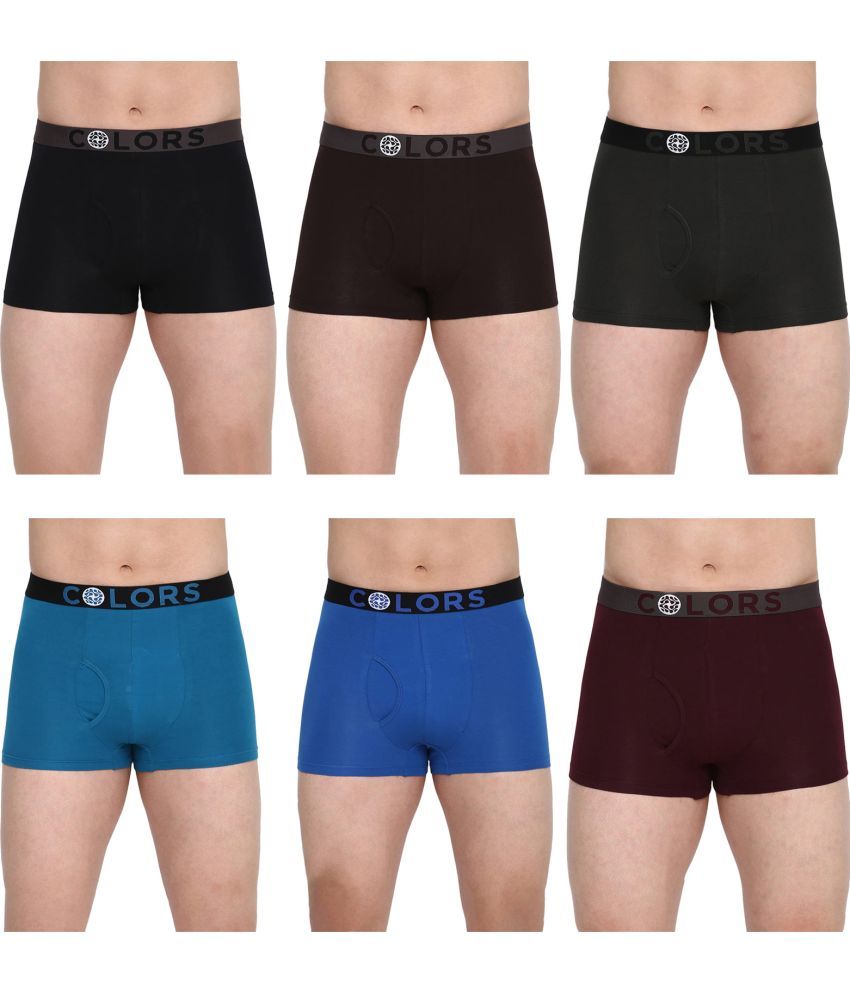     			COLORS by Rupa Frontline Multicolor Cotton Men's Trunks ( Pack of 6 )