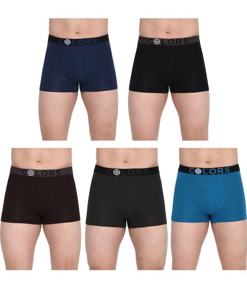     			COLORS by Rupa Frontline Multicolor Cotton Men's Trunks ( Pack of 5 )