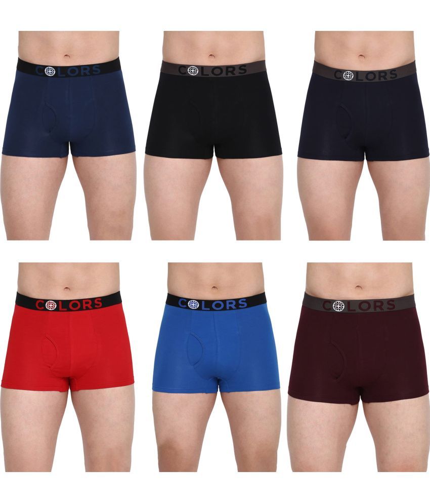     			COLORS by Rupa Frontline Multicolor Cotton Men's Trunks ( Pack of 6 )