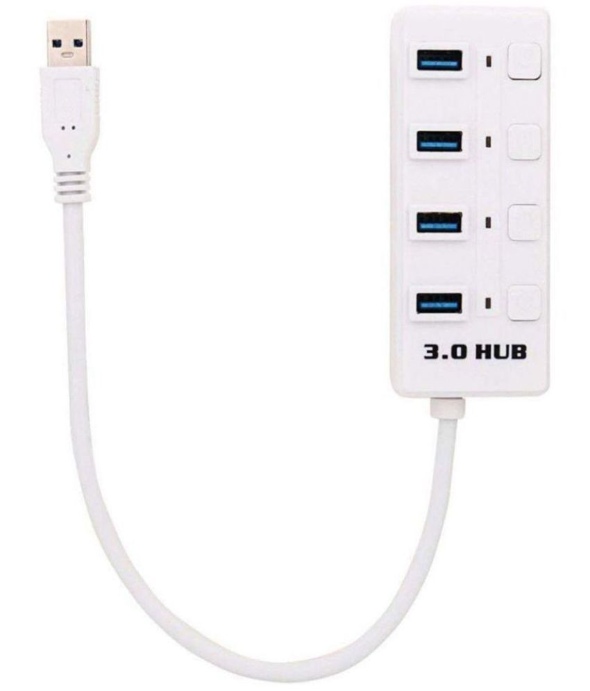     			EKRAJ 4 port USB Hub (4 Port 3.0 HUB With Color White or Black)