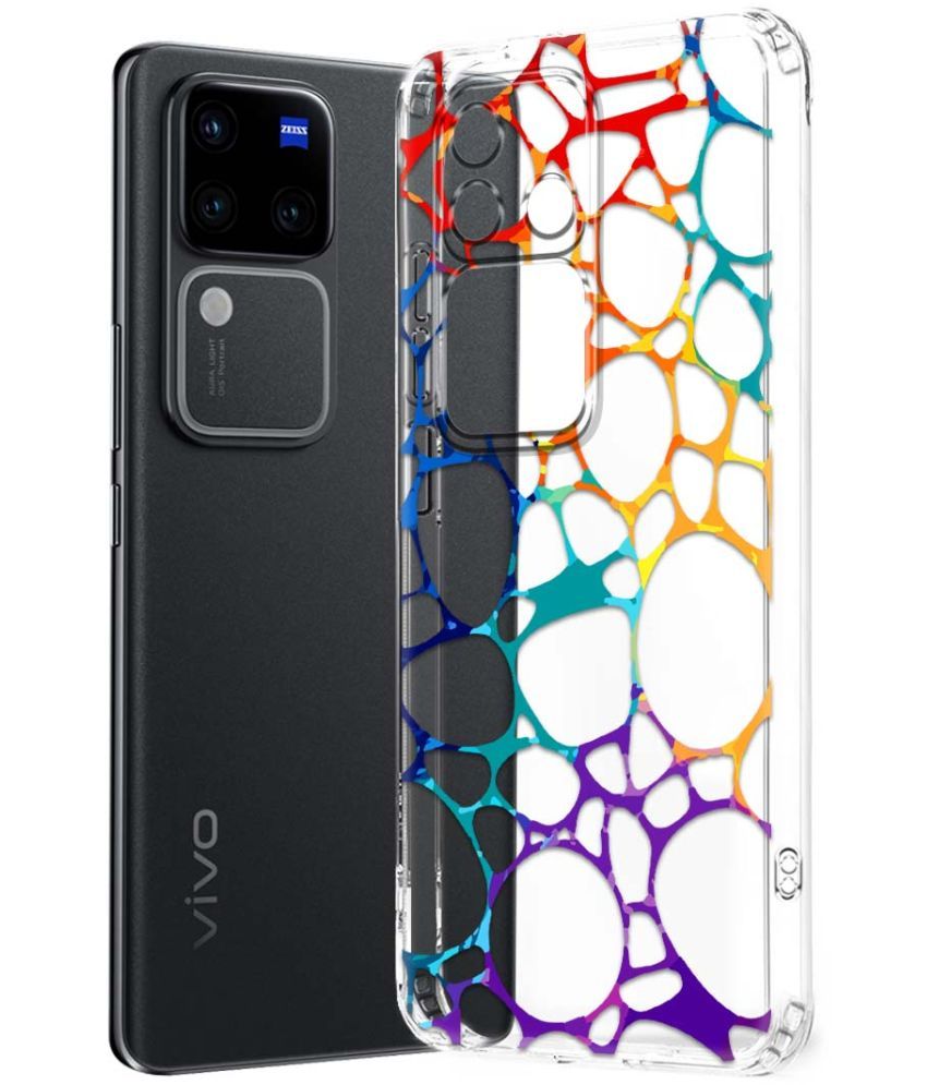     			Fashionury Multicolor Printed Back Cover Silicon Compatible For Vivo V30 Pro 5G ( Pack of 1 )