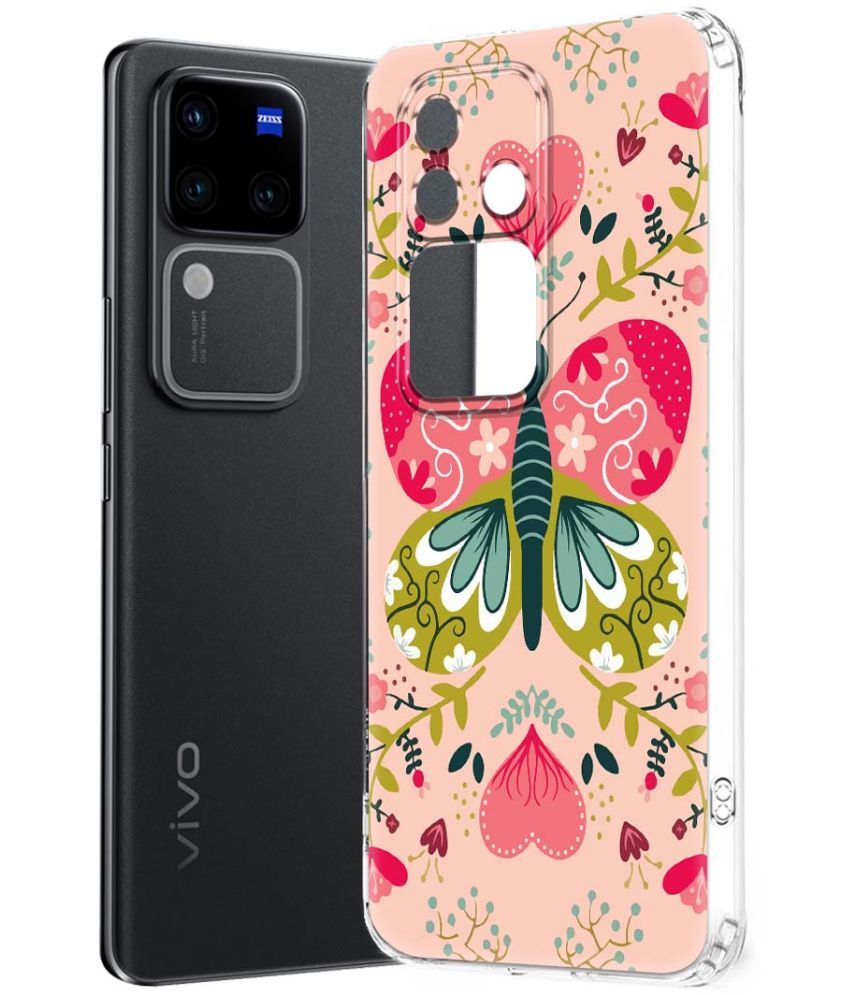     			Fashionury Multicolor Printed Back Cover Silicon Compatible For Vivo V30 Pro 5G ( Pack of 1 )