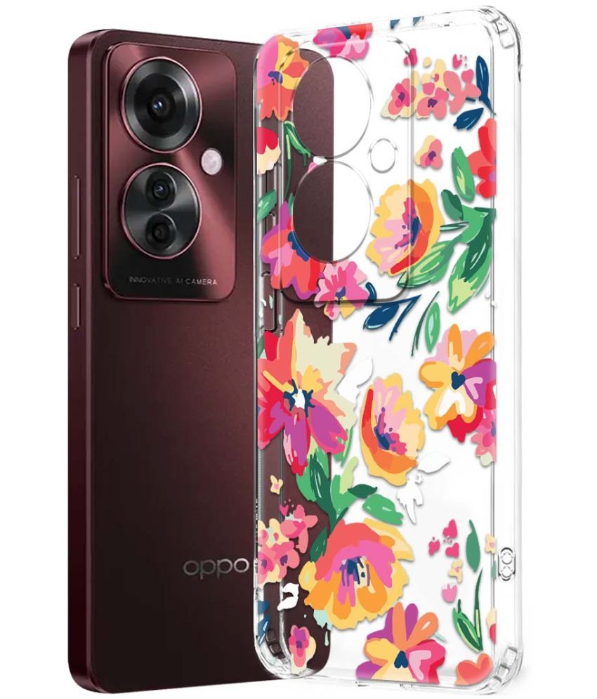     			Fashionury Multicolor Printed Back Cover Silicon Compatible For Oppo F25 Pro 5G ( Pack of 1 )