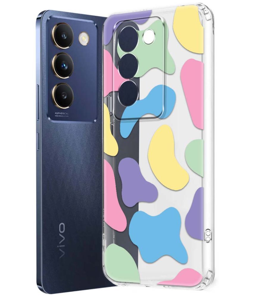     			Fashionury Multicolor Printed Back Cover Silicon Compatible For Vivo T3 5G ( Pack of 1 )