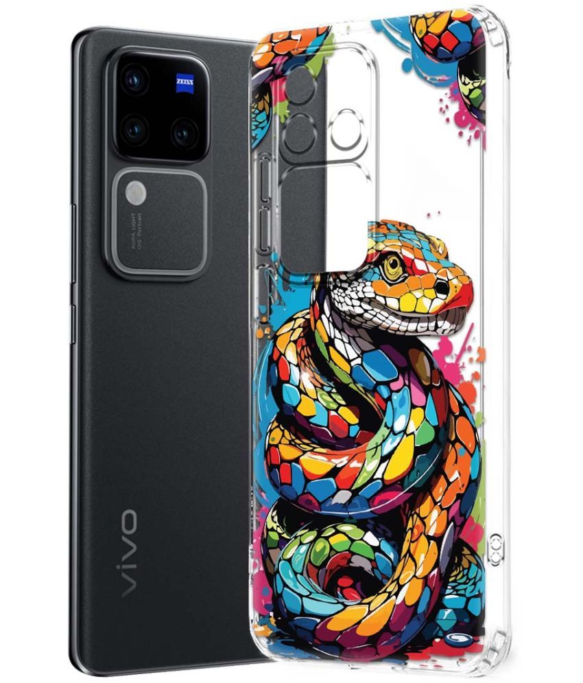     			Fashionury Multicolor Printed Back Cover Silicon Compatible For Vivo V30 Pro 5G ( Pack of 1 )