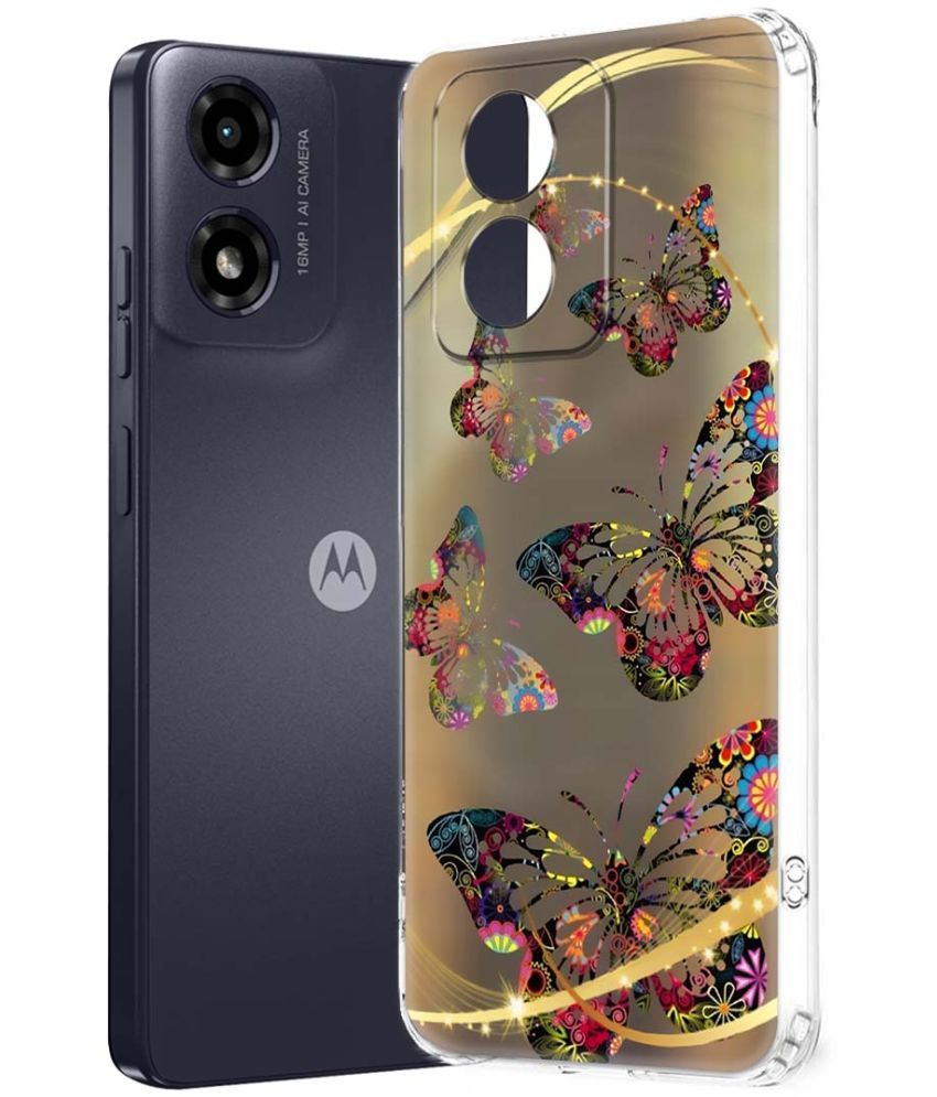     			Fashionury Multicolor Printed Back Cover Silicon Compatible For Motorola G04 ( Pack of 1 )