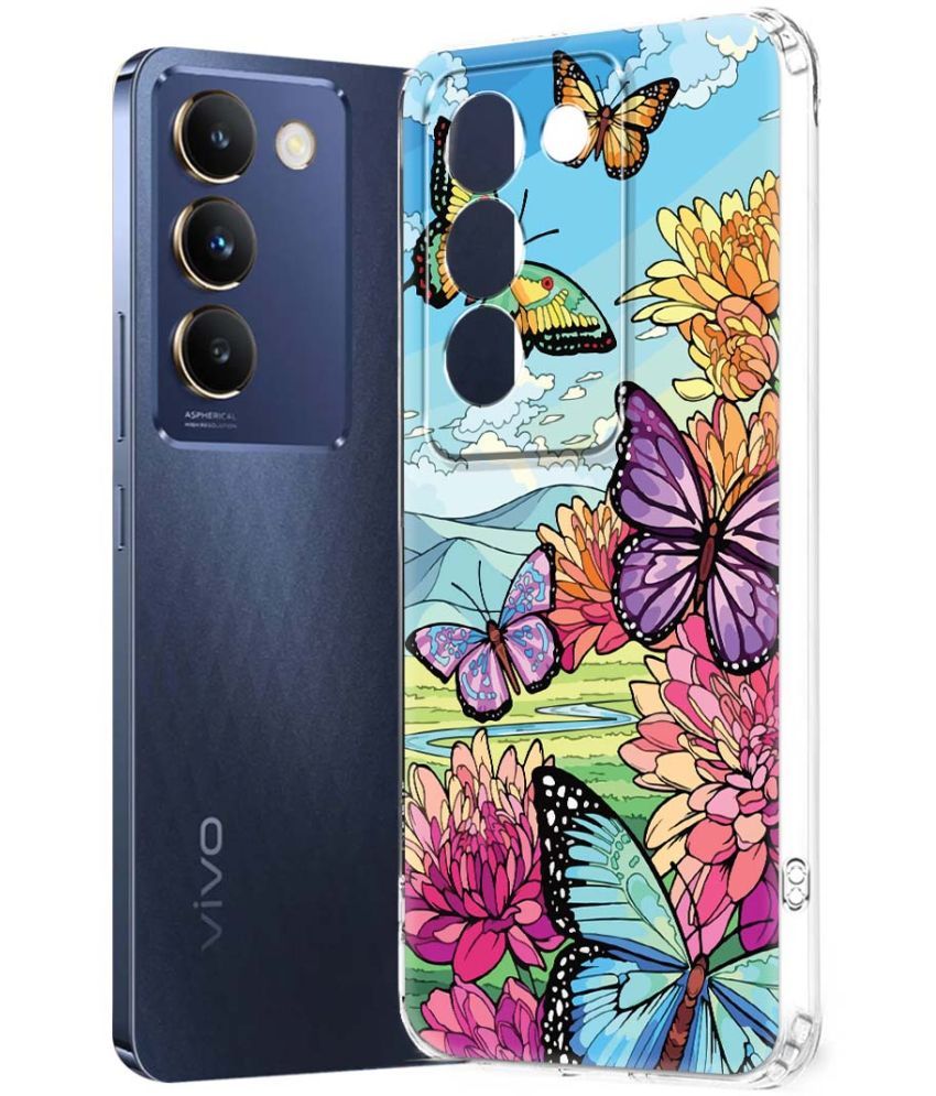     			Fashionury Multicolor Printed Back Cover Silicon Compatible For Vivo Y200e 5G ( Pack of 1 )