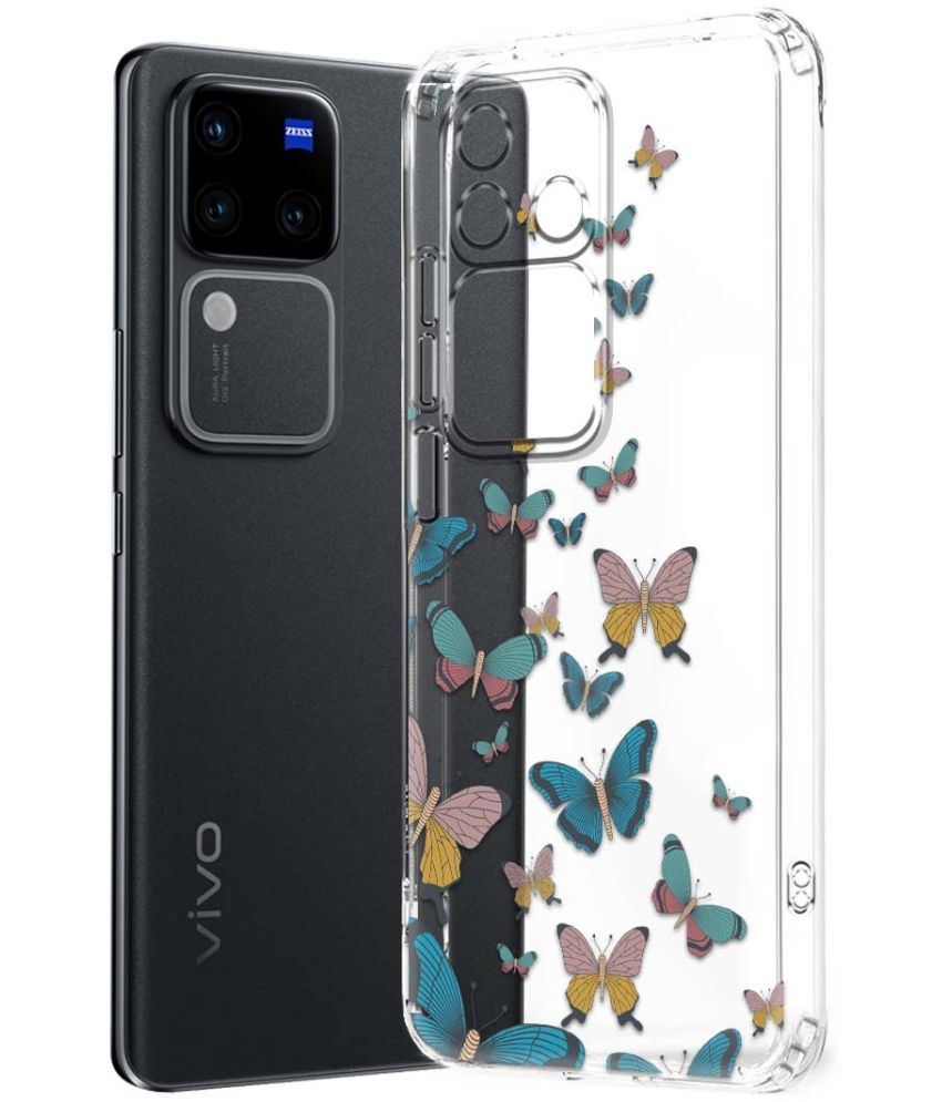     			Fashionury Multicolor Printed Back Cover Silicon Compatible For Vivo V30 Pro 5G ( Pack of 1 )