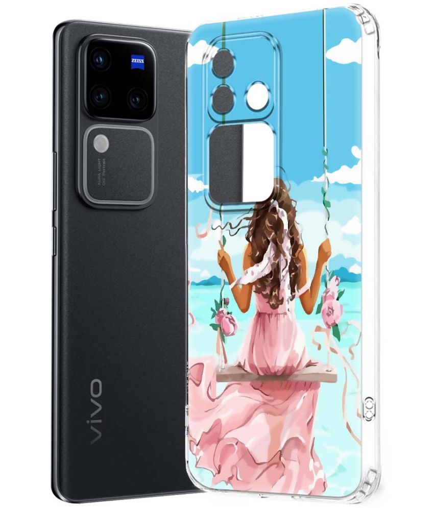     			Fashionury Multicolor Printed Back Cover Silicon Compatible For Vivo V30 Pro 5G ( Pack of 1 )